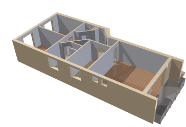 Schöne Obergeschosswohnung mit Garten, 3,5 Zi.