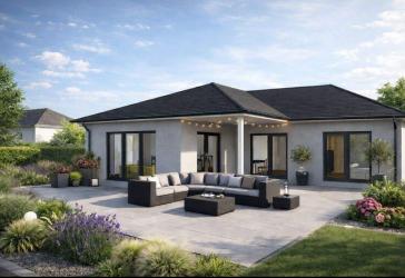 Schkopau OT Hohenweiden: Bungalow-Neubau auf 1382 qm Grundstück