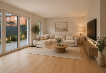 Doppelhaushälfte, Gartenwohnung, NEUBAU, in bevorzugter Lage