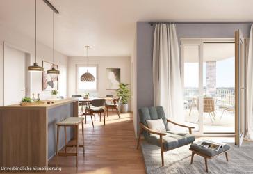 Charmante 4-Zimmer-Wohnung mit ca. 95 m² samt Badewanne, Dusche, Gäste-WC und Balkon