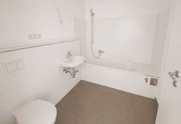 Markkleeberg 3-Zimmer-Wohnung - lichtdurchflutet, neu saniert, Badewanne