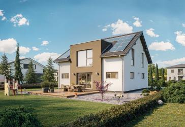 Exklusives Familiendomizil in Puschendorf: KfW-55 Wohntraum mit sonnigem Privatgarten und moderner Design-Architektur