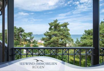 Unverbaubarer Meeresblick - Ferienwohnung mit Fahrstuhl im Ostseebad Binz auf der Insel Rügen