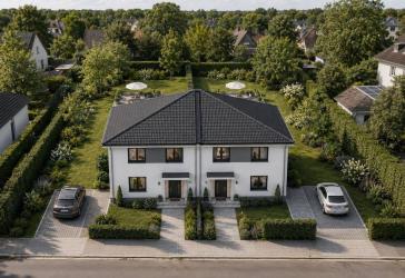 Modernes Doppelhausprojekt in Hamburg-Jenfeld, projektiert nach Kundenwünschen