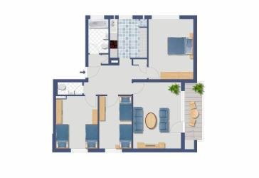 Vermietete 4-Zi.-Wohnung provisionsfrei zu verkaufen