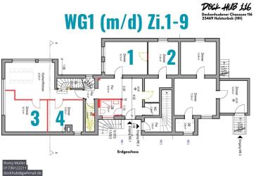 WG Zimmer im “DOCK HUB 116' Halstenbek nahe Hamburg / Erstbezug ab 15.06.2026