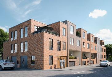 Neubauprojekt mit sieben Stadthäusern