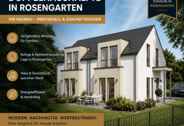 Qualität, die bleibt - Ihre neue Doppelhaushälfte in Rosengarten