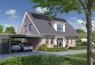 Neubau - zeitloses Einfamilienhaus mit Doppel-Carport und PV-Anlage in Etelsen