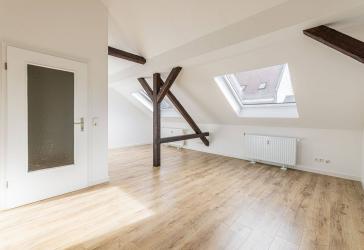 Lichtdurchflutete 2-Zimmer-Dachgeschosswohnung in Stötteritz