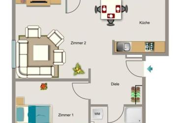 Demnächst frei! 2-Zimmer-Wohnung in Hürth Gleuel