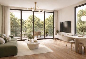 WOHNEN im GRÜNEN: ERSTBEZUG im LUXUS Neubau: QNG und KFW: 6-Zi-Whg mit Terrassen und 3 Bädern