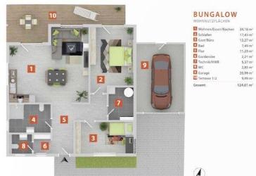 jetzt Baustart ! 5 Service Bungalows Arnstein - KfW 55