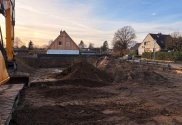 Endreihenhaus, Bau fortgeschritten - Der Traum vom Eigenheim wird Realität