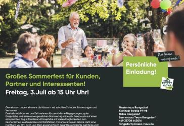 ?? Sommerfest im Musterhaus Rangsdorf