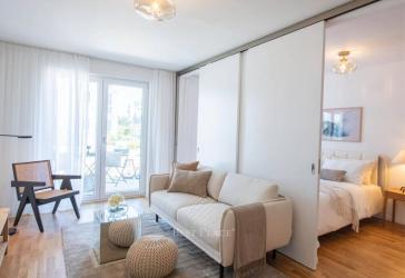 Stadtnah wohnen, Ruhe genießen - moderne Mietwohnung mit Südbalkon und Einbauküche