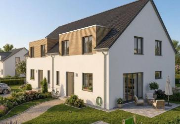 Neubau Doppelhaus KfW 40 QNG mit Garten - Haus 1