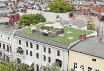 Dachgeschossrohling mit Baugenehmigung,Aufzug &spektakulärer Dachterrasse in Bestlage Charlottenburg