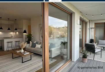 VON POLL - KRONBERG: Exklusive 3-Zimmer-Neubau-Wohnung - barrierefrei und naturnah