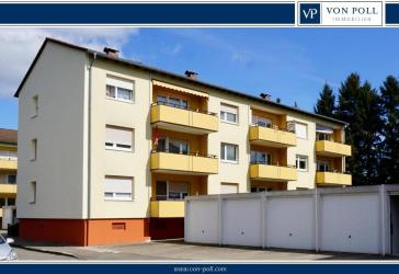 Schöne Eigentumswohnung im gepflegten Mehrfamilienhaus mit Garage und großem Kellerraum