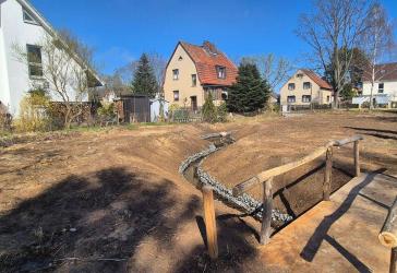 Wohngrundstück erschlossen mit Wasser, Abwasser,