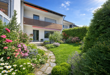 Wohnen mit Licht und Struktur - Reihenhaus mit ausgebautem Dachgeschoss, Garage und attraktivem Grundstück