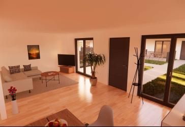 Neubau: 3-Zimmer- Eigentumswohnung in einem KFW-55-Effizenzhaus mit Wärmepumpe und Photovoltaik in Basdorf