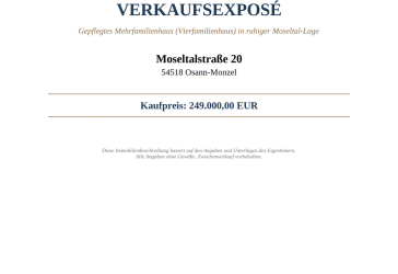 Mehrfamilienhaus mit 4 Wohneinheiten, großem Garten und Entwicklungspotenzial