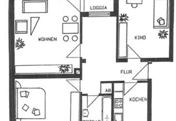 3-Zimmer-Wohnung mit Süd-Balkon in Erding