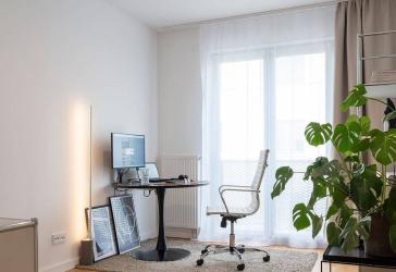 NEON 2.0 - helle 2 Zimmerwohnung mit Balkon und offene Einbauküche mit Tiefgaragenstellplatz