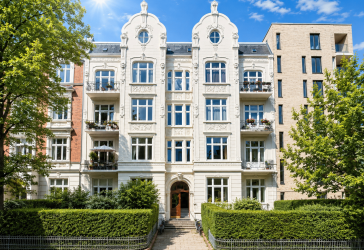 Jugendstil-Grandesse beim Innocentiapark: 217 m², 6,5 Zimmer & zwei Balkone in Harvestehude