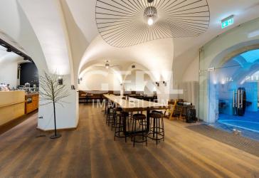Gastroflächen mit historischem Gewölbe mit Terrasse