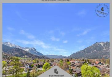 Über den Dächern von Partenkirchen - Penthouse mit einzigartiger Dachterrasse & Zugspitzblick