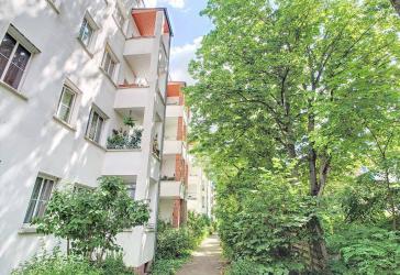Frühstück auf Ihrem Südbalkon am Weißen See