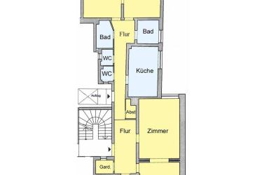 Familienfreundliche Altbauwohnung am Kanal mit herrlichem Weitblick
