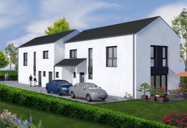 4-Zimmer-Wohnung in einem Zweifamilienhaus provisionsfrei zu verkaufen / Neubau / Erstbezug