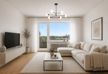Sanierungsbedürftige 3-Zimmer-Wohnung mit Südwest-Balkon in Meckelfeld