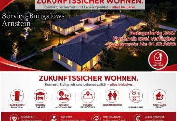 Bungalow 2 - ALL INCL. Arnstein incl. Grundstück, Außenanlage, Garage - Bauabschnitt 1 Fertigstellung 2027 - Seniorenbungalow barrierefrei
