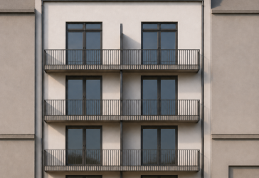 Geplantes Wohn- und Geschäftshaus mit 8 WE und Baugenehmigung - KfW-förderfähig