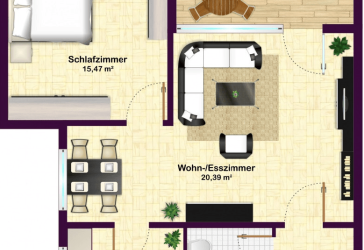 Sanierte 2 Zimmer Wohnung mit Balkon Radevormwald
