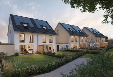 FAMILIENWOHNPARK MÜHLENGARTEN * Bretten-Stadtteil * Umweltbewusste Doppelhaushälften * inkl. KFWG-Q-Standard *