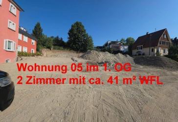 ZWEI-ZIMMER-NEUBAU im „SCHILLER-QUARTIER“ mit ca. 38 m² WFL + 6 m² Balkon im ZENTRUM von WANGEN im ALLGÄU