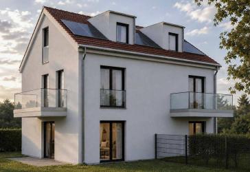 Willkommen zuhause: Dank Erstbezug tadellose Doppelhaushälfte samt Garten in Leonberg
