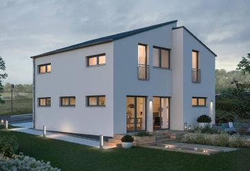 Modernes Einfamilienhaus mit Pultdach und durchdachtem Grundriss