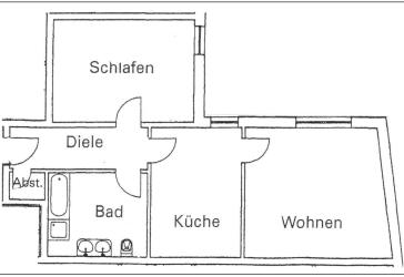 Moderne 2-Zimmer-Wohnung mit Tiefgaragenstellplatz und Aufzug in Erfurt-Ilversgehofen