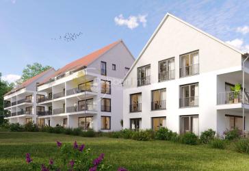 Moderne 1-Zimmer-Neubauwohnung mit Balkon