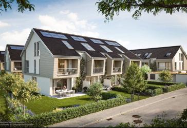 Familienheim im Grünen: 4-Zi.-RMH m. Garten, und ganzer Elternetage mit en suite Fensterbad im DG