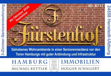 3-Zimmer-Eigentumswohnung für Senioren ab 60 - Fürstenhof Seniorenresidenz in 24558 Henstedt-Ulzburg
