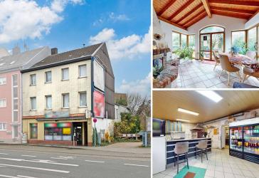 Mehrfamilienhaus mit Pizzeria, 3 Wohnungen & großem Grundstück