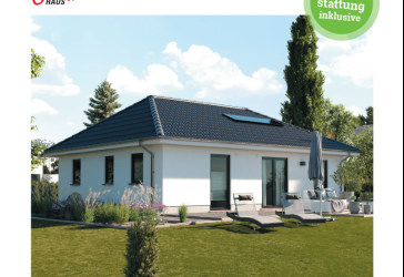 Haus Massivhaus Neubau Bungalow 92- Leben ohne Stufen, auf einer ebene mit der Natur -
